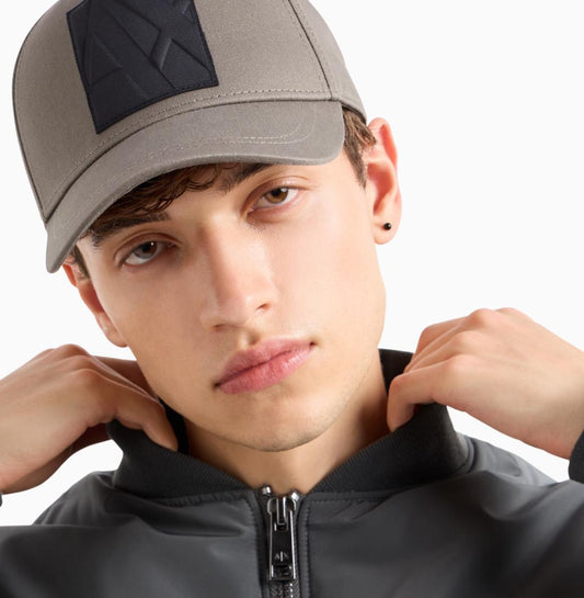 GORRA GRIS LOGO ARMANI