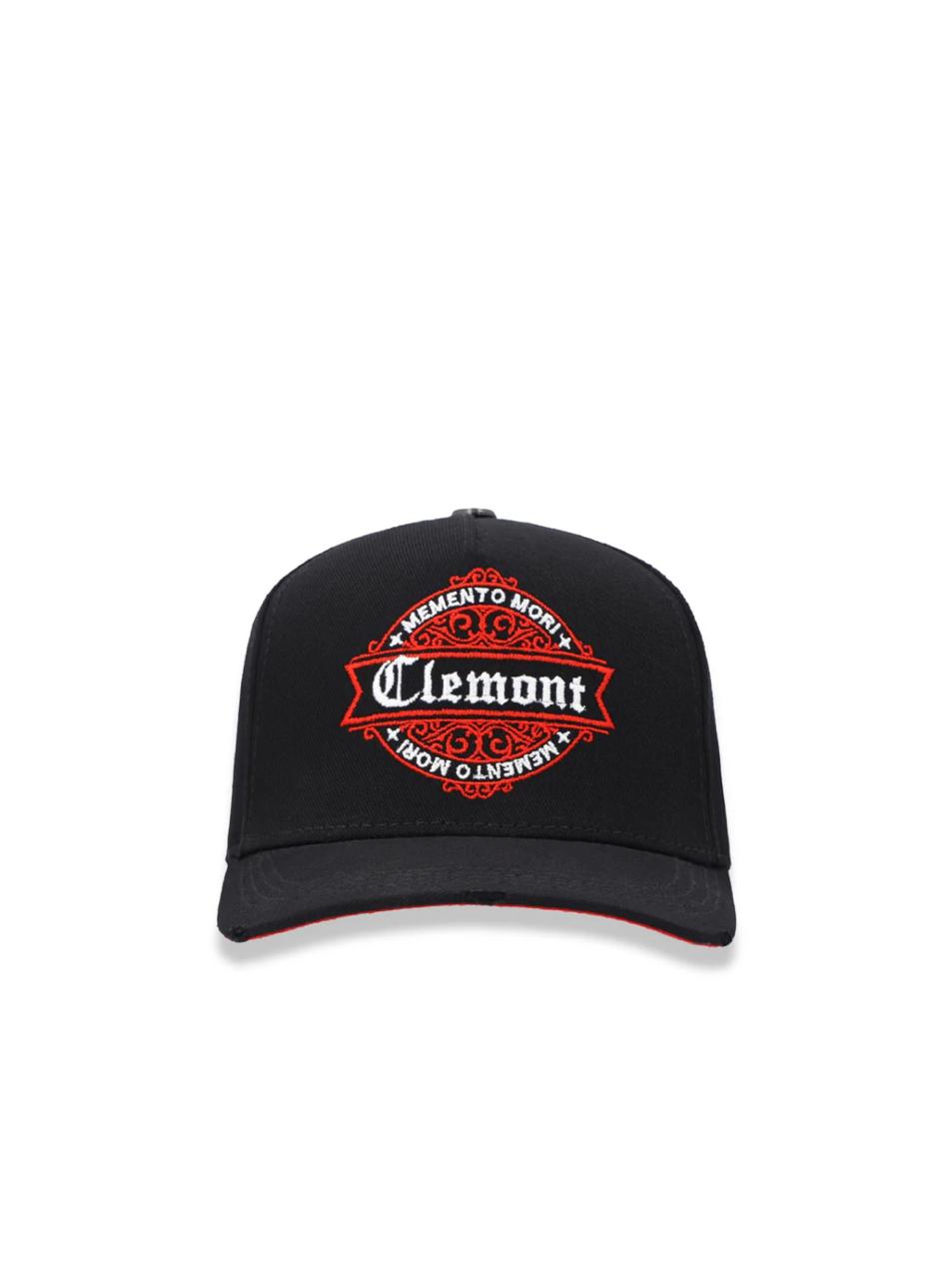 GORRA CLEMONT CAVALIARE NEGRA TEJA ROJA
