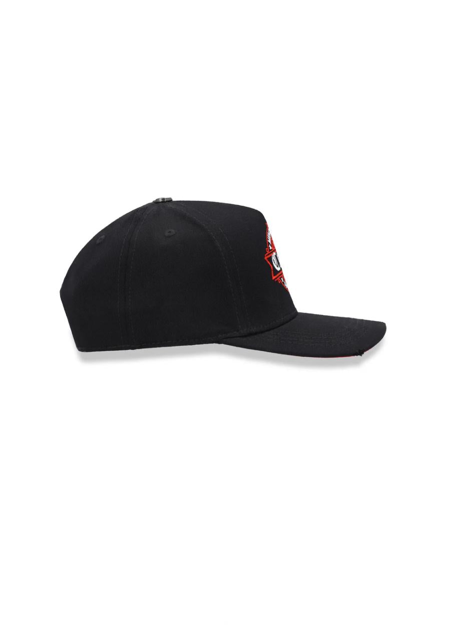 GORRA CLEMONT CAVALIARE NEGRA TEJA ROJA
