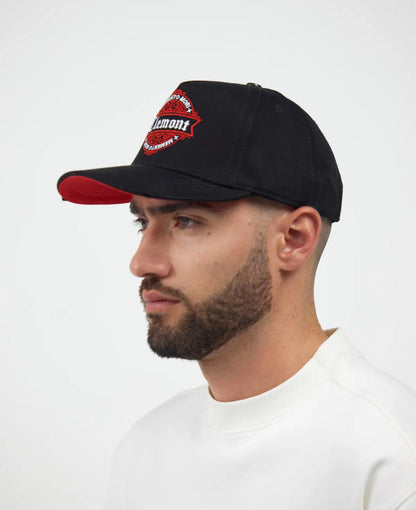 GORRA CLEMONT CAVALIARE NEGRA TEJA ROJA
