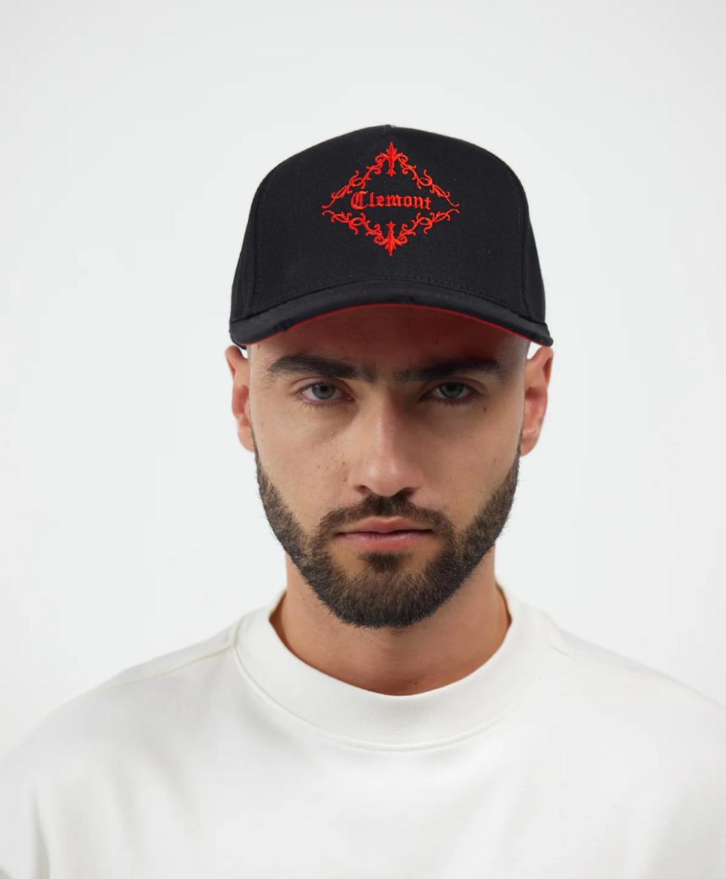 GORRA CLEMONT ARCANO NEGRA TEJA ROJA