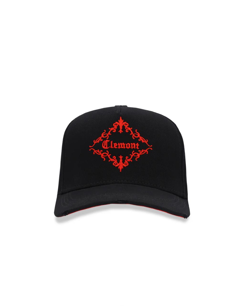 GORRA CLEMONT ARCANO NEGRA TEJA ROJA